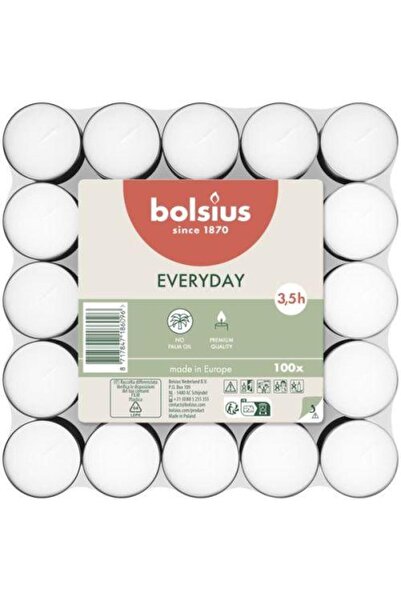 Bolsius Set 2 x Lumanari Pastila, Bolsius, 3.5 Ore, 100 Bucati