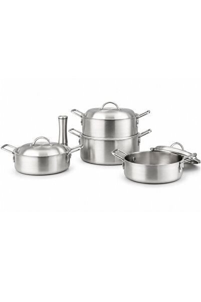 Gearne Lemonim 8 Piece Pot Set 24/26/28/30 cm Flat