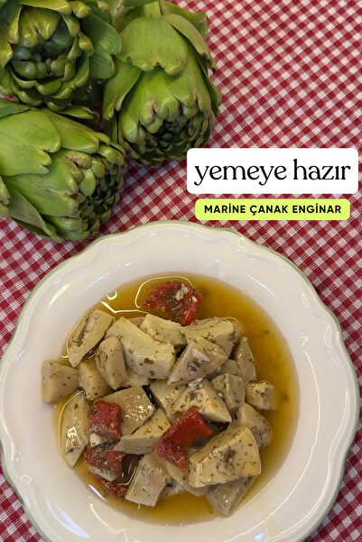 enginar mevsimi "tarladan sofranıza, doğru adres" Marine Aydın Çanak Enginarı Salatası | 425GR