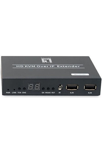 LEVEL ONE Επεκτατής HDMI Levelone Hve-6701r Πομπός Video Wall μέσω IP PoE Μαύρο