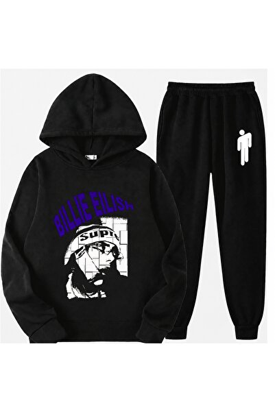 SVART WEAR Trening pentru copii cu imprimeu Billie Eilish, 100% bumbac