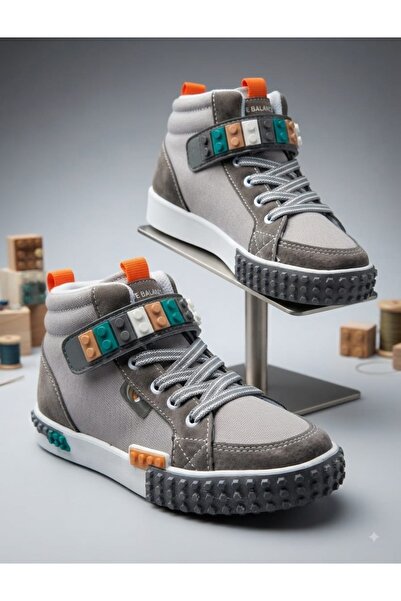 McDark Children's Long Ankle Boots with Velcro and Laces for All Seasons - Sm...