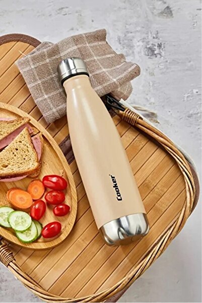 Elista 500 ML Paslanmaz Çelik Çift Kat Termos Çay Kahve Piknik Kamp Outdoor Ofis Otel Kafe Okul