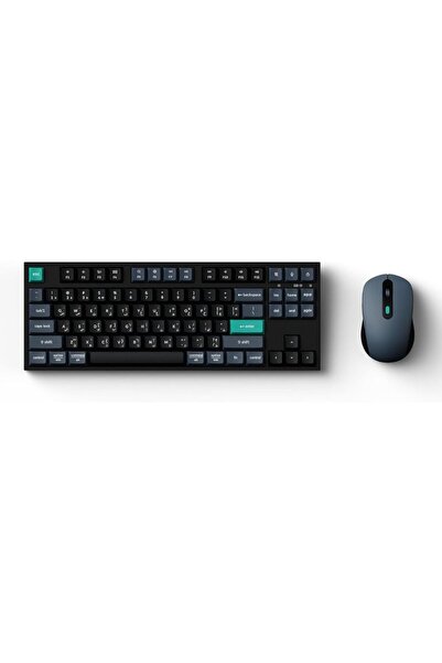 Keychron مجموعة لوحة مفاتيح وماوس لاسلكية، مفاتيح صامتة بآلية المقص، اتصال ثل...