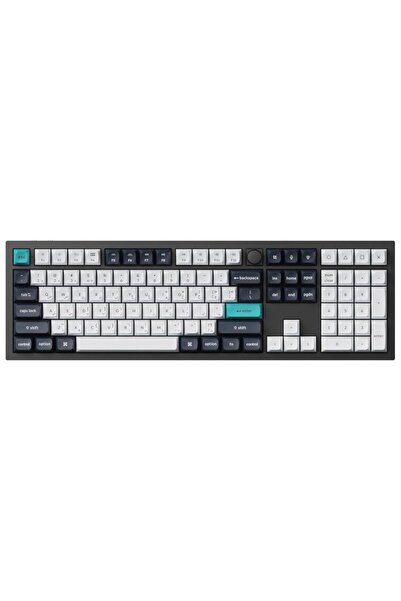 Keychron لوحة مفاتيح ميكانيكية لاسلكية بإضاءة خلفية RGB، مزودة بمقبض، قابلة ل...