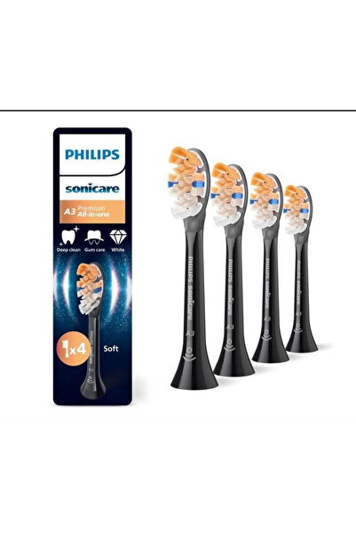 Philips Sonicare A3 Premium All-in-One, Orijinal Yedek Fırça Başlığı, Siyah, ...