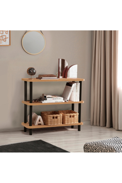 Uvi Collection DORA STEP KİTAPLIK ATLANTİK SİYAH 80X28