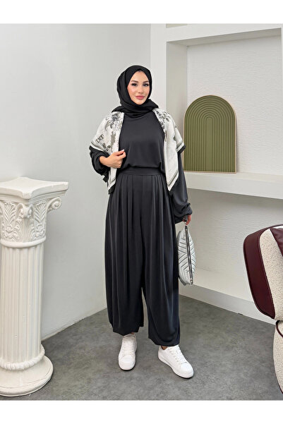 Mihran Butik Alice Model Pike Fabric Women's Top and Bottom Set