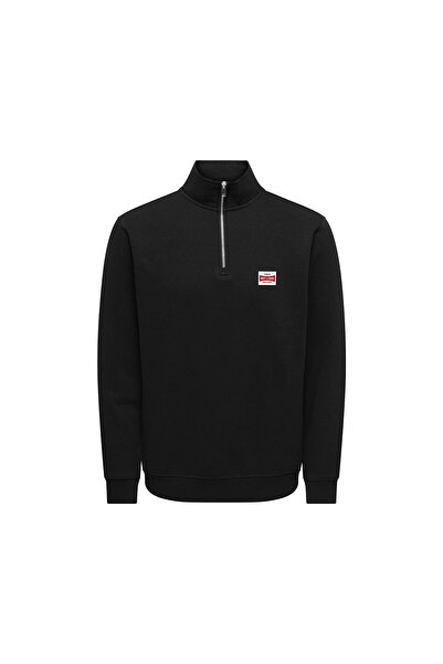 Only & Sons Hanorac negru pentru bărbați Dawson (22039036-B)