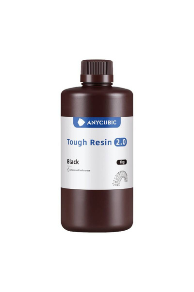 Anycubic Rășină rezistentă 2.0 pentru imprimante 3D, 1 kg, Negru