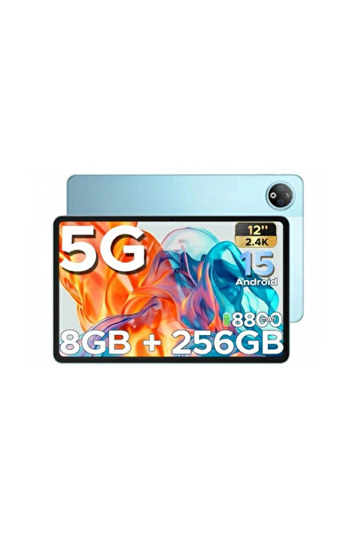 Doogee V Pad 5G SİM KARTLI 12" 8 GB RAM 256 GB 2.4K IPS Android 15 Tablet MAVİ