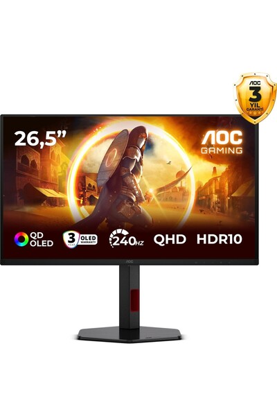 Aoc Q27G4ZDR 27″ 240Hz QHD OLED Gaming Monitör 26,5 inç Çözünürlük 2560 x 1440