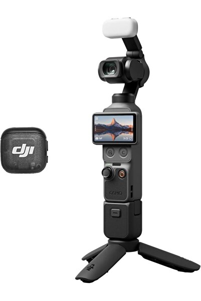 DJI أوسمو بوكيت 4 كومبو للمبدعين، كاميرا فيديو محمولة، مستشعر CMOS مقاس 1 بوص...