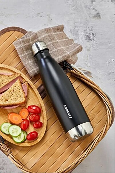 Elista 500 ML Paslanmaz Çelik Çift Kat Termos Çay Kahve Piknik Kamp Outdoor Ofis Otel Kafe Okul
