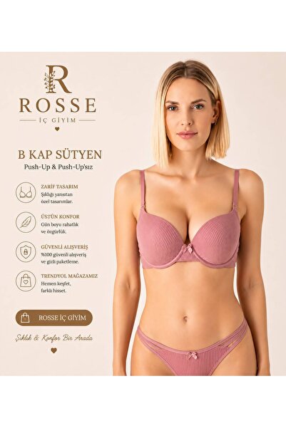 Rosse Double Push up Massage Padded Bra Single Piece