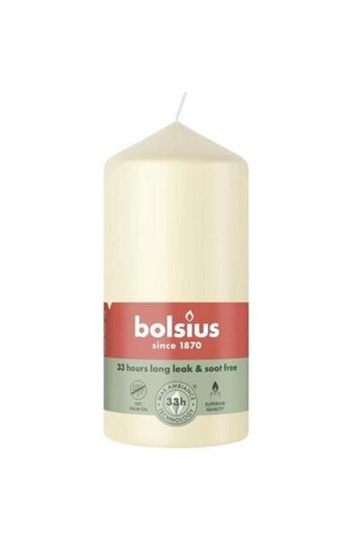 Bolsius Set 2 x Lumanare Stalp, Bolsius, Crem, Parfumata