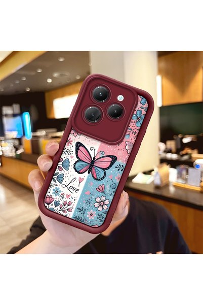 Hontinga Infinix Hot 40/40 Pro Compatible Case Camera Protector Stitch Patter...