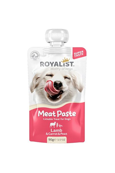 Royalist Meat Paste pentru câini cu miel, morcov și mazăre, 90 g