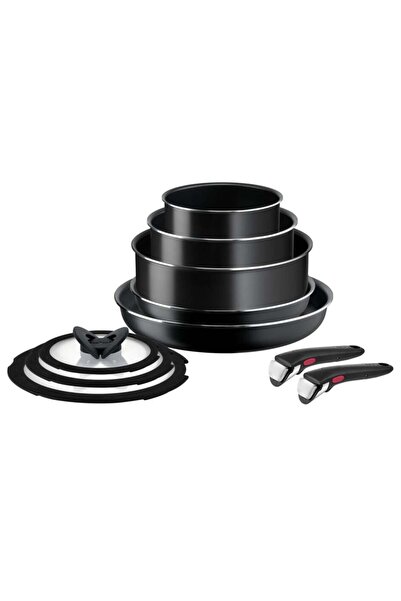 TEFAL Set 10 piese Ingenio Easy Cook & Clean L1539053, mânere detașabile, 16-...
