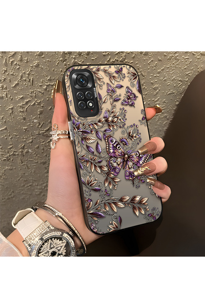 PATTERNOVA Redmi Note 11/Note 11S Uyumlu Estetik Detaylı Kelebek Telefon Kılı...