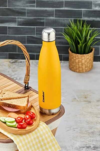 Elista 500 ML Paslanmaz Çelik Çift Kat Termos Çay Kahve Piknik Kamp Outdoor Ofis Otel Kafe Okul