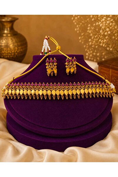 Generic Traditional Elakkathali Necklace Set