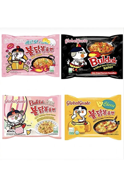 GloballGusto BULDAK CARBONARA & ORİJİNAL & CREAM CARBONARA & CHESEE 140 gr 4 ...