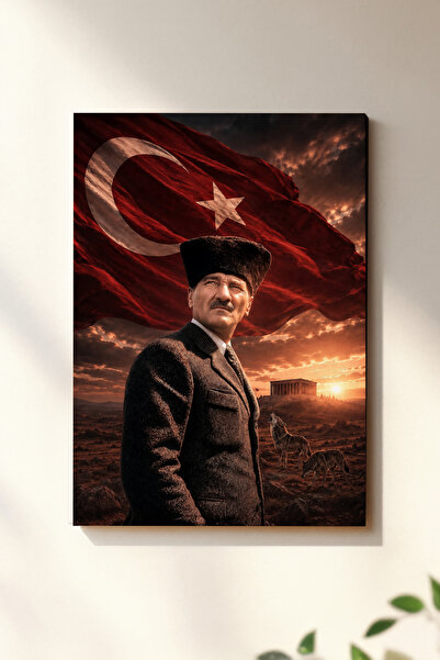 Dekopix Ulu Önder Mustafa Kemal Atatürk Kanvas Tablo - Milli Mücadele Ruhu Of...