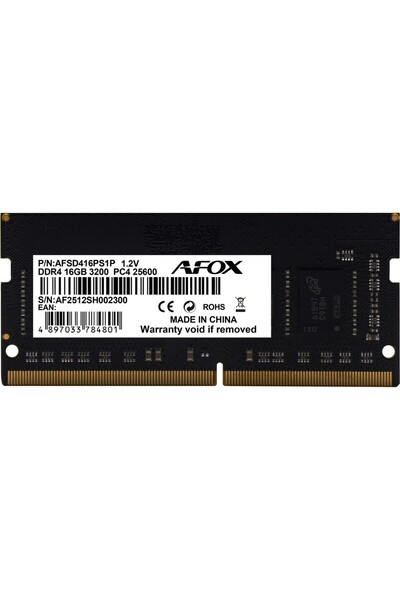 Afox 16GB Ddr4 3200MHZ Sodımm Ram (AFSD416PS1P)
