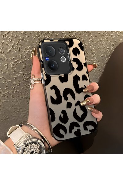 CHICASELUX جراب هاتف من السيليكون متوافق مع هاتف Vivo V60، مطبوع عليه نمط الف...