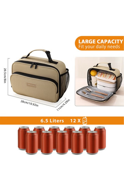 Generic Brand Portable Lunch Bag, Student Lunch Box Bag, Outdoor Picnic Ice B...