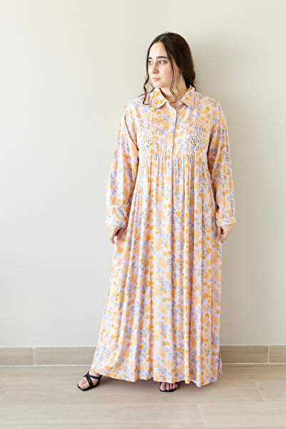 LINELLE Print Tiered maxi Dress