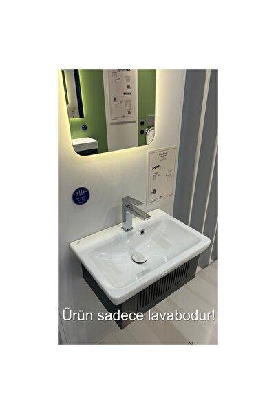Turkuaz Seramik Porto 55x38 cm Etajerli Lavabo