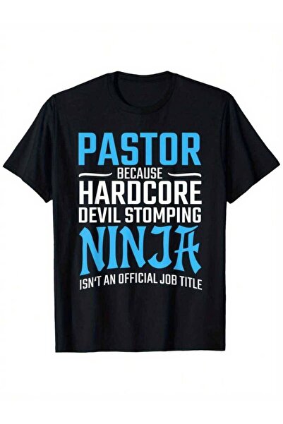 25W تي شيرت PASTOR Because Devil Stomping Isn't A Job Title مضحك للرجال والنس...