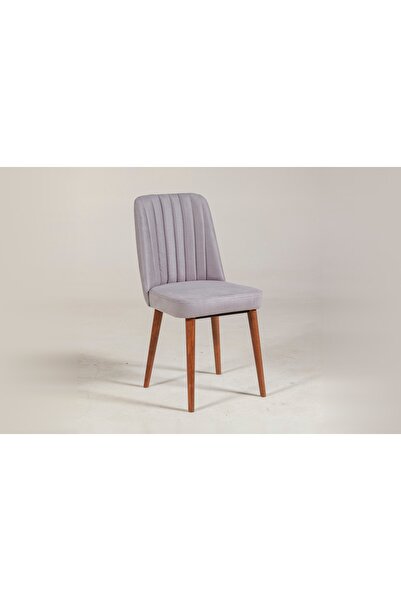 Vivense SEMBOL SANDALYE, CEVİZ SOHO GRİ