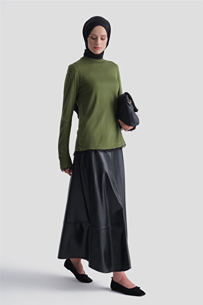 Armine Lace Knitwear Sweater Khaki