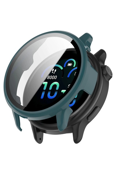 BizonMobile Protective Case with Tempered Glass for Garmin Vivoactive 6 42mm,...