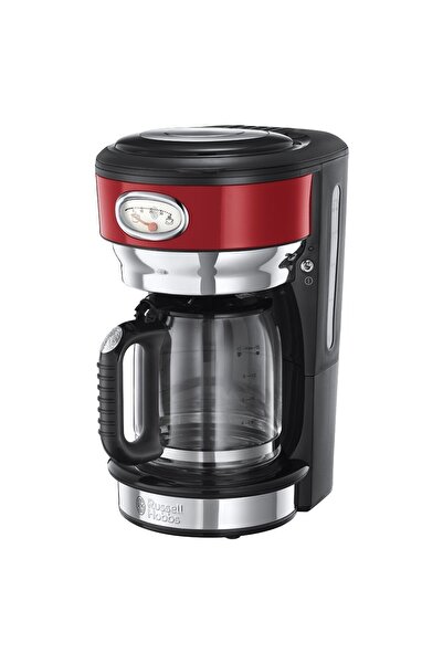 RUSSELL HOBBS 21700-56/RH Retro Kahve Makinesi 10 Fincan Kapasitesi Kırmızı O...