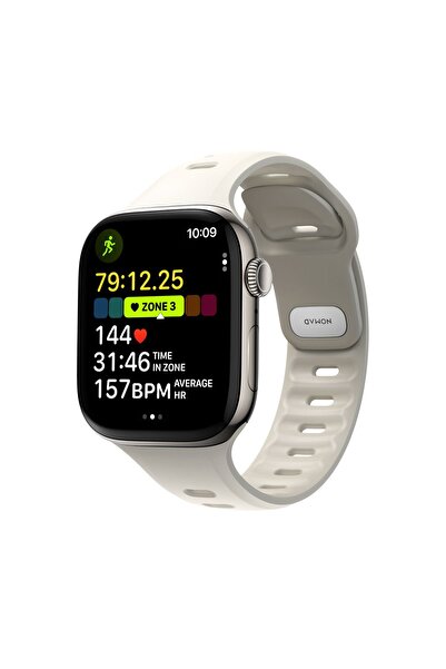 Nomad Λουράκι Tempo FKM από καουτσούκ για Apple Watch 45/46mm, Γκρι