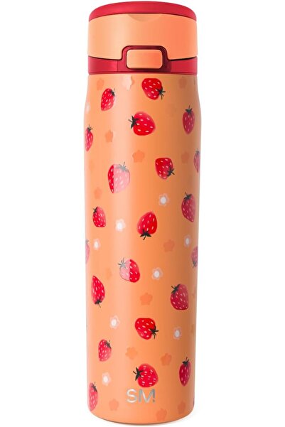 Simple Modern Misa Water Bottle with Ring Stainless Steel Straw Insulated 710...
