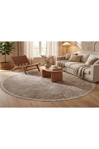 Vivense ŞÖNİL DOKUMA YUVARLAK HALI 120X120 CM LNA8-SSV-YV-120