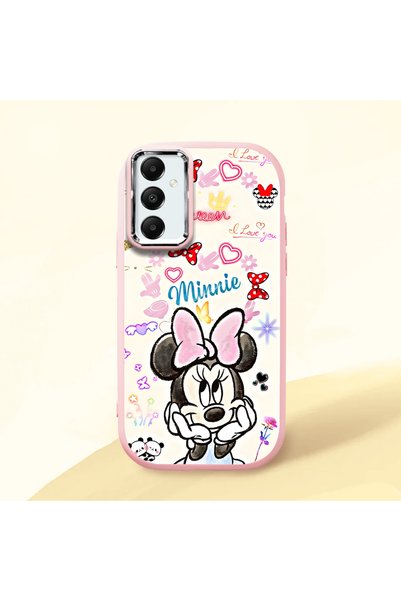 Hontinga Samsung Galaxy A05S Compatible Case Camera Protective Pink Minnie Pa...