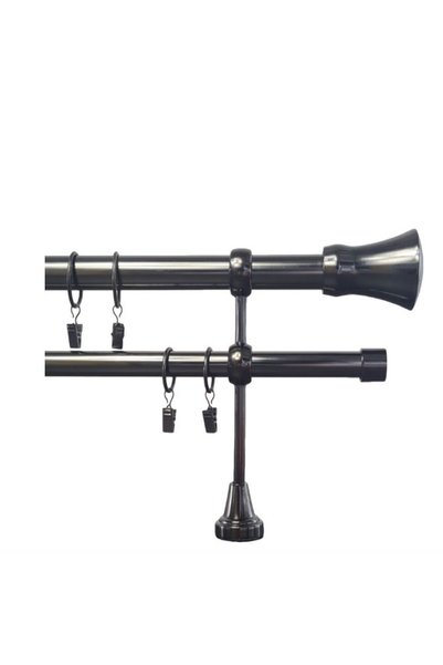 CasaRossaTextil CasaRossa | Galerie Metalică Dublă 160cm - Nr06 | 19/25 mm | ...