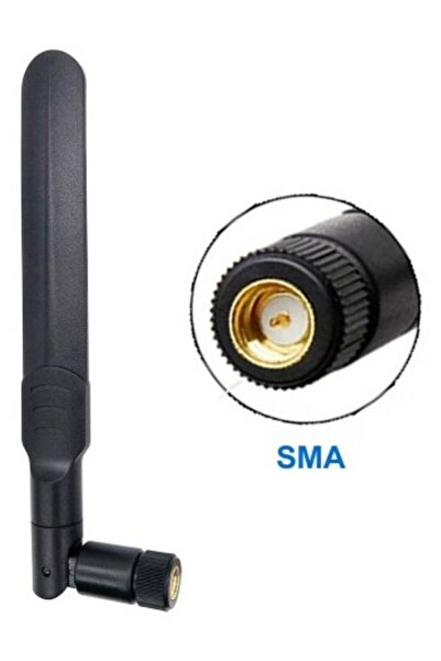 EmAyCenter 2.4GHz 8dBi 16cm Çok Yönlü SMA Erkek Katlanabilir Wifi Anten