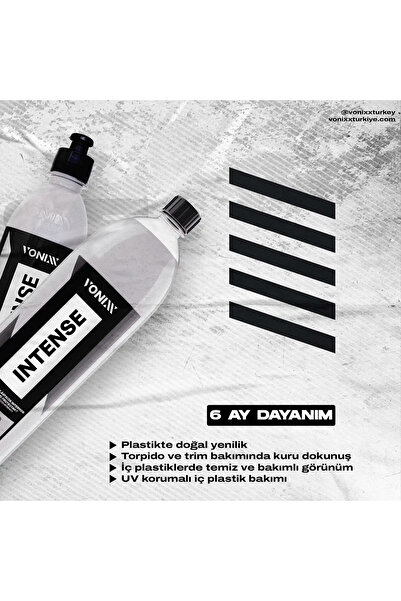 VONIXX Intense İç Plastik Yenileyici – UV Korumalı 6 Ay Dayanım 500 ML