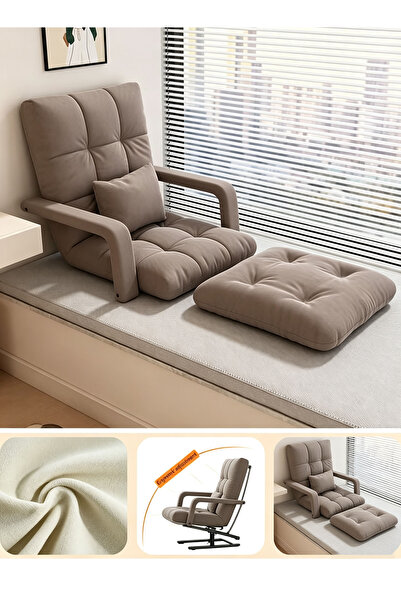 VUCATIN Folding Floor Chair Single-Back Sofa Cushion Multi Angle Adjustment P...