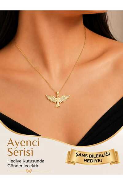 Ayenci Women's Stone Necklace with Phoenix Figure
