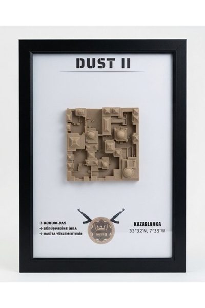 Dust-II Çerçeve - CS2 - A4 Boyutunda