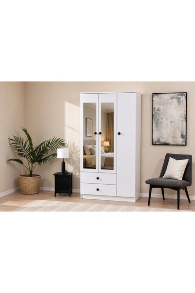Vivense KİNG AYNALI GARDIROP, 3 KAPAKLI