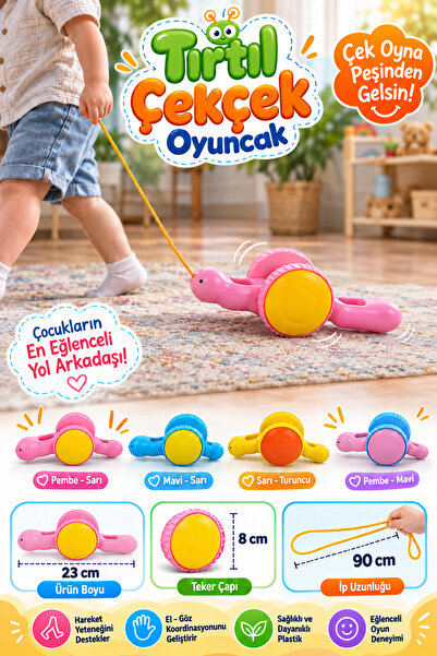 hak-iş oyuncak Caterpillar Squeegee Toy |   Drawstring Walking Wheel Children...